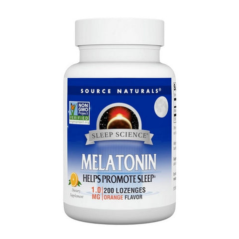 Source Naturals, Melatonin, 1 mg, Sublingual Orange 200 Tabs