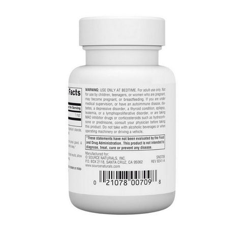 Source Naturals, Melatonin, 2.5 mg, Sublingual Peppermint 100 Tabs