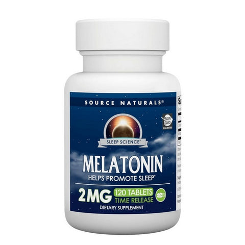 Source Naturals, Melatonin, 2 MG, Timed Release 120 Tabs