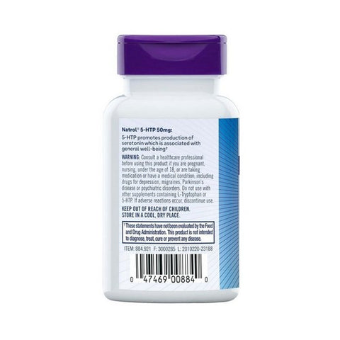 Natrol, 5-HTP, 50 mg, 30 Caps