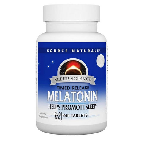 Source Naturals, Melatonin, 2 MG, Timed Release 240 Tabs