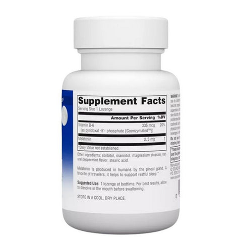 Source Naturals, Melatonin, 2.5 mg, Sublingual Peppermint 60 Tabs