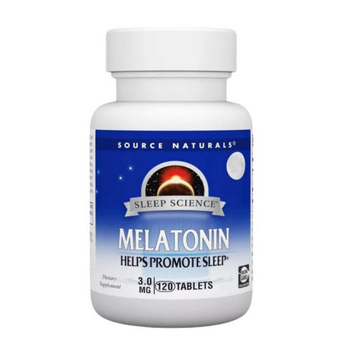 Source Naturals, Melatonin, 3 mg, 120 Tabs