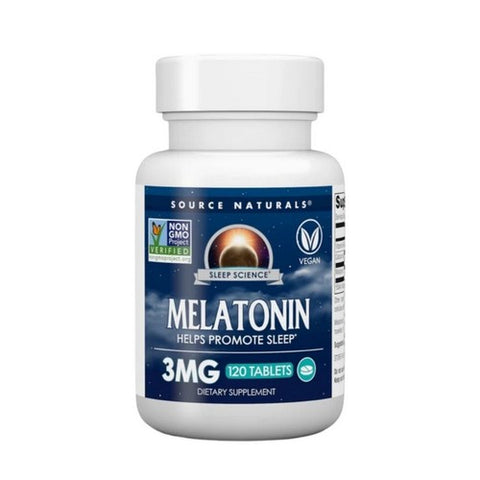 Source Naturals, Melatonin, 3 mg, 120 Tabs