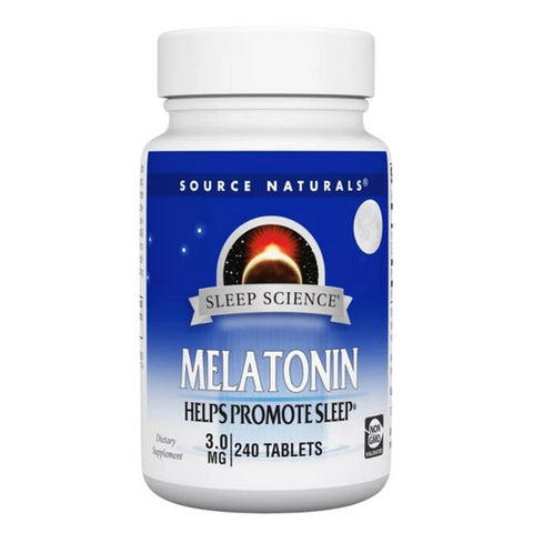 Source Naturals, Melatonin, 3 mg, 240 Tabs