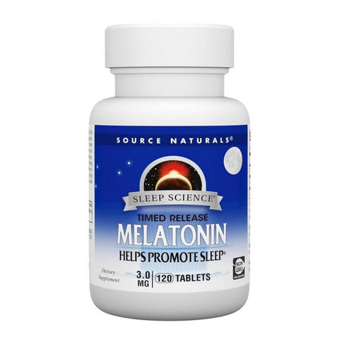 Source Naturals, Melatonin, 3 mg, Timed Release 120 Tabs