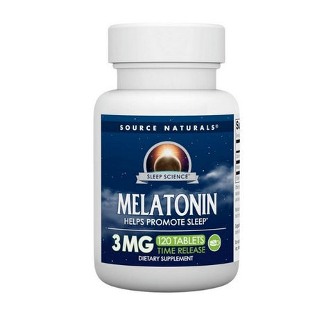Source Naturals, Melatonin, 3 mg, Timed Release 120 Tabs