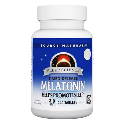 Source Naturals, Melatonin, 3 mg, Timed Release 240 Tabs