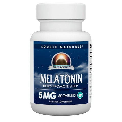 Source Naturals, Melatonin, 5 mg, 60 Tabs