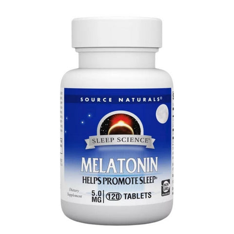 Source Naturals, Melatonin, 5 mg, 120 Tabs