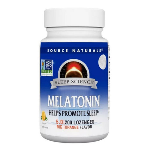Source Naturals, Melatonin, 5 mg, Sublingual Orange 200 Tabs