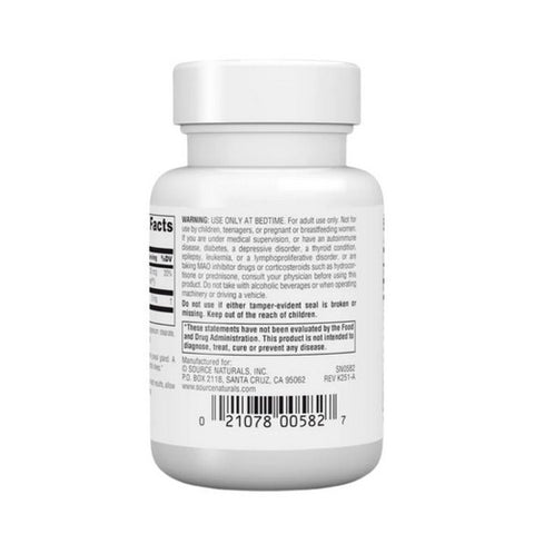 Source Naturals, Melatonin, 2.5 mg, Sublingual Peppermint 50 Tabs
