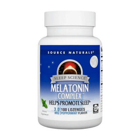 Source Naturals, Melatonin Complex Peppermint, 3 mg, 100 Tabs