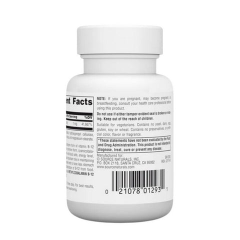 Source Naturals, MethylCobalamin, 1 mg, 120 Tabs