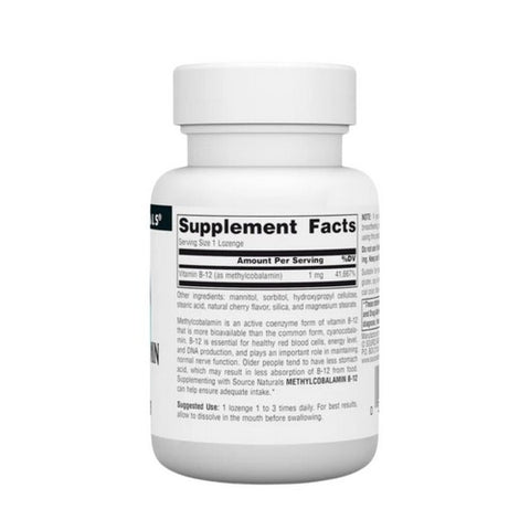 Source Naturals, MethylCobalamin, 1 mg, 120 Tabs