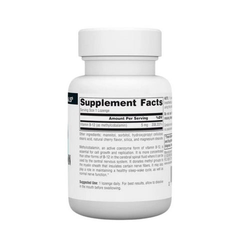 Source Naturals, MethylCobalamin Cherry, 5 mg, 30 Tabs