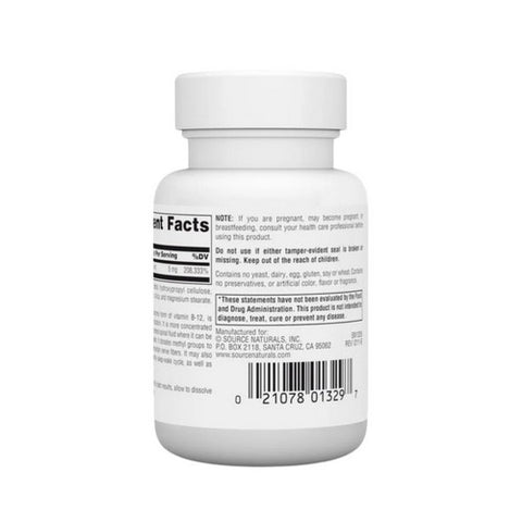 Source Naturals, MethylCobalamin Cherry, 5 mg, 60 Tabs