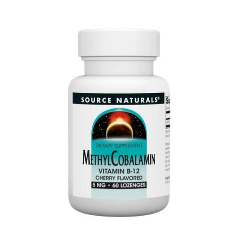 Source Naturals, MethylCobalamin Cherry, 5 mg, 60 Tabs