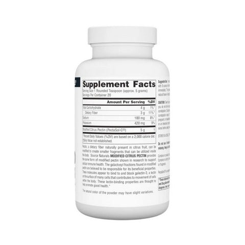 Source Naturals, Modified Citrus Pectin PectImmune, 100 Grams