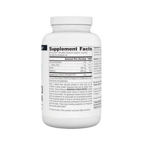Source Naturals, Modified Citrus Pectin PectImmune, Powder 200 GM