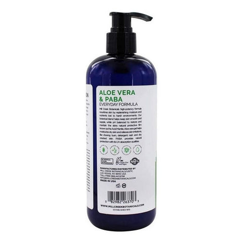 Mill Creek Botanicals, Aloe Vera & Paba Lotion, 14 fl oz