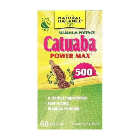 Natural Balance (Formerly known as Trimedica), Catuaba Power Max, 500 mg, 60 Caps