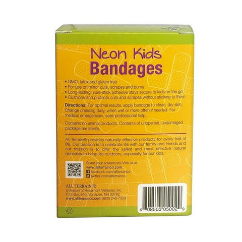 All Terrain, Neon Kids Bandages, 20 Pieces