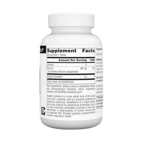 Source Naturals, N-Acetyl Cysteine, 1000 MG, 60 Tabs