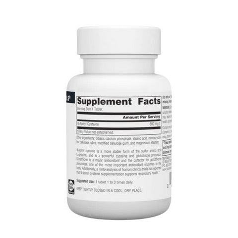Source Naturals, N-Acetyl Cysteine, 600 MG, 30 Tabs