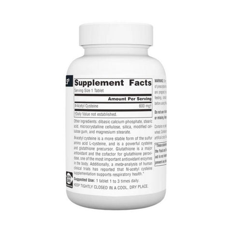 Source Naturals, N-Acetyl Cysteine, 600 MG, 120 Tabs