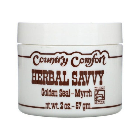 Country Comfort, Herbal Savvy Goldenseal Myrrh, 2 Oz