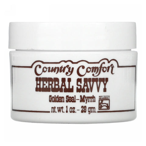 Country Comfort, Herbal Savvy Goldenseal Myrrh, 1 Oz