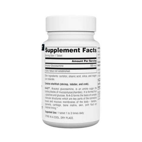 Source Naturals, N-A-G, 500 mg, 60 Tabs