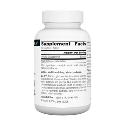 Source Naturals, N-A-G, 500 mg, 120 Tabs