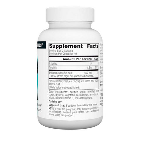 Source Naturals, Neuromins DHA, 200 mg, 120 Softgels