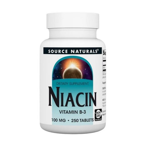 Source Naturals, Niacin, 100 mg, 250 Tabs
