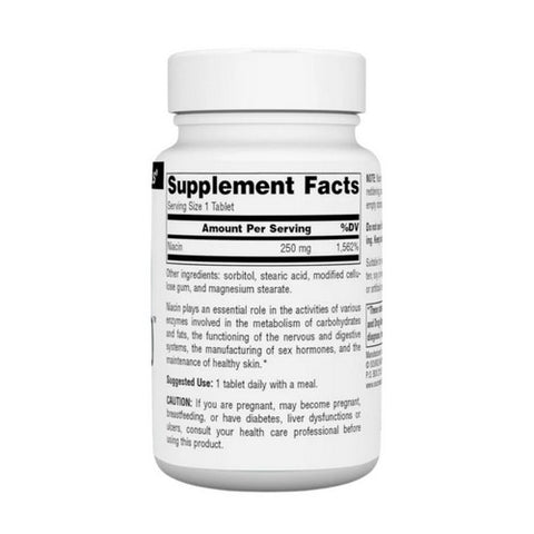 Source Naturals, Niacin, 250 mg, Timed Release, 100 Tabs
