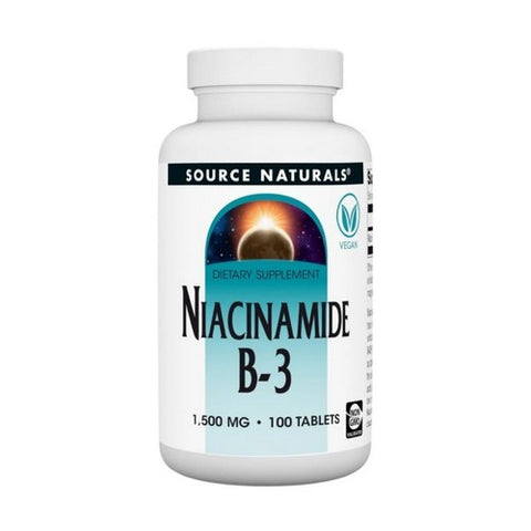 Source Naturals, Niacinamide B-3, 1500 mg, 100 Tabs
