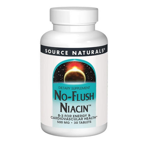 Source Naturals, No-Flush Niacin, 500 mg, 30 Tabs