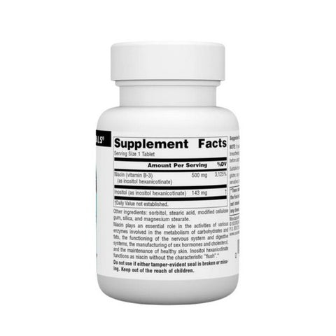 Source Naturals, No-Flush Niacin, 500 mg, 30 Tabs