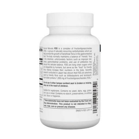 Source Naturals, FOS (Fructooligosaccharides), 1000 MG, 50 Tabs