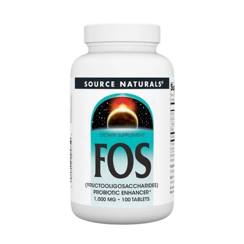 Source Naturals, FOS (Fructooligosaccharides), 1000 MG, 100 Tabs