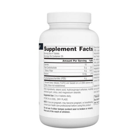 Source Naturals, FOS (Fructooligosaccharides), 1000 MG, 100 Tabs