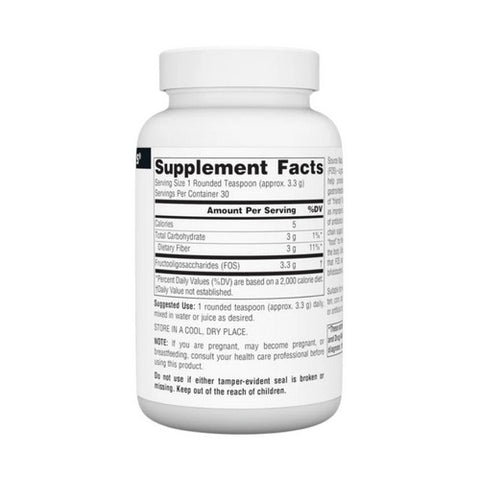 Source Naturals, Nutraflora Fos Probiotic Enhancer, 1000 gm, 3.53 Oz, Powder
