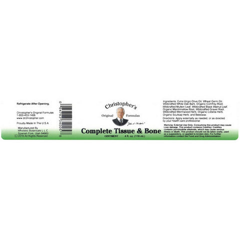 Dr. Christophers Formulas, Complete Tissue & Bone Ointment, 4 oz