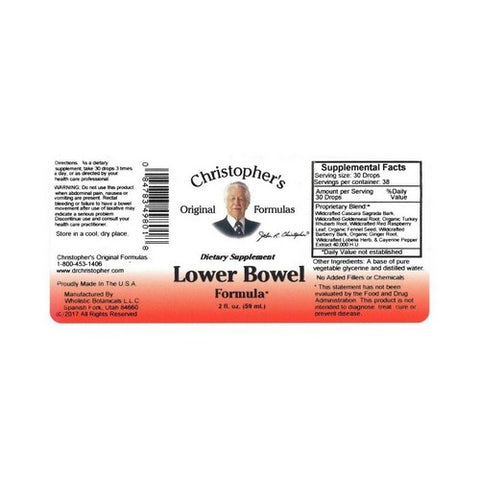 Dr. Christophers Formulas, Lower Bowel Extract, 2 OZ