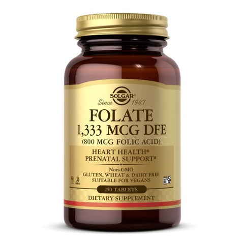 Solgar, Folic Acid, 800 mcg, 250 Tabs