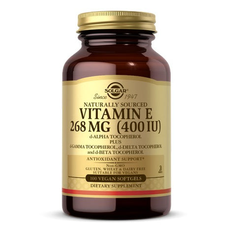 Solgar, Vitamin E Mixed (d-Alpha Tocopherol and Mixed Tocopherols), 400 IU, 100 S Gels