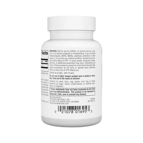 Source Naturals, 5-HTP, 100 mg, 60 Capsules