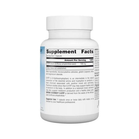 Source Naturals, 5-HTP, 100 mg, 60 Capsules